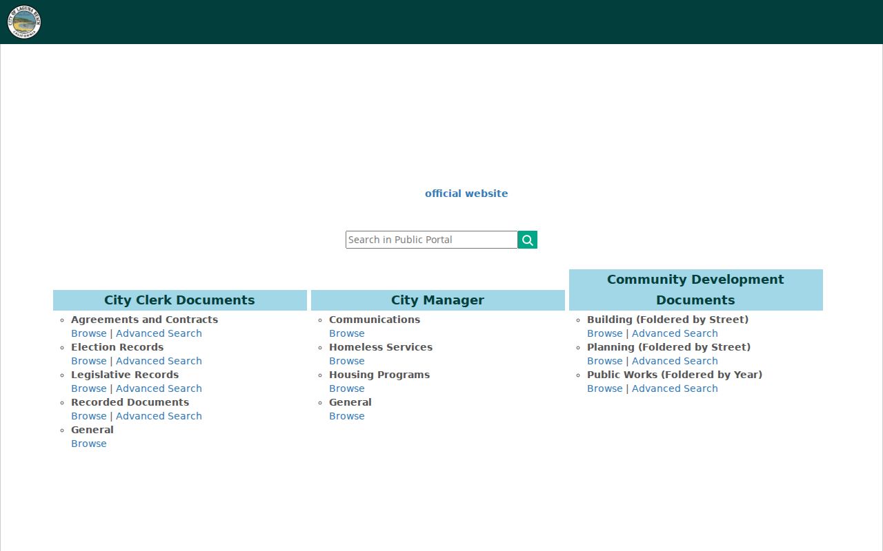 Laguna Beach neighbors public records request portal